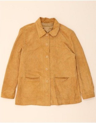 PETER HAHN Womens Bomber Jacket IT 50 XL Brown BH01