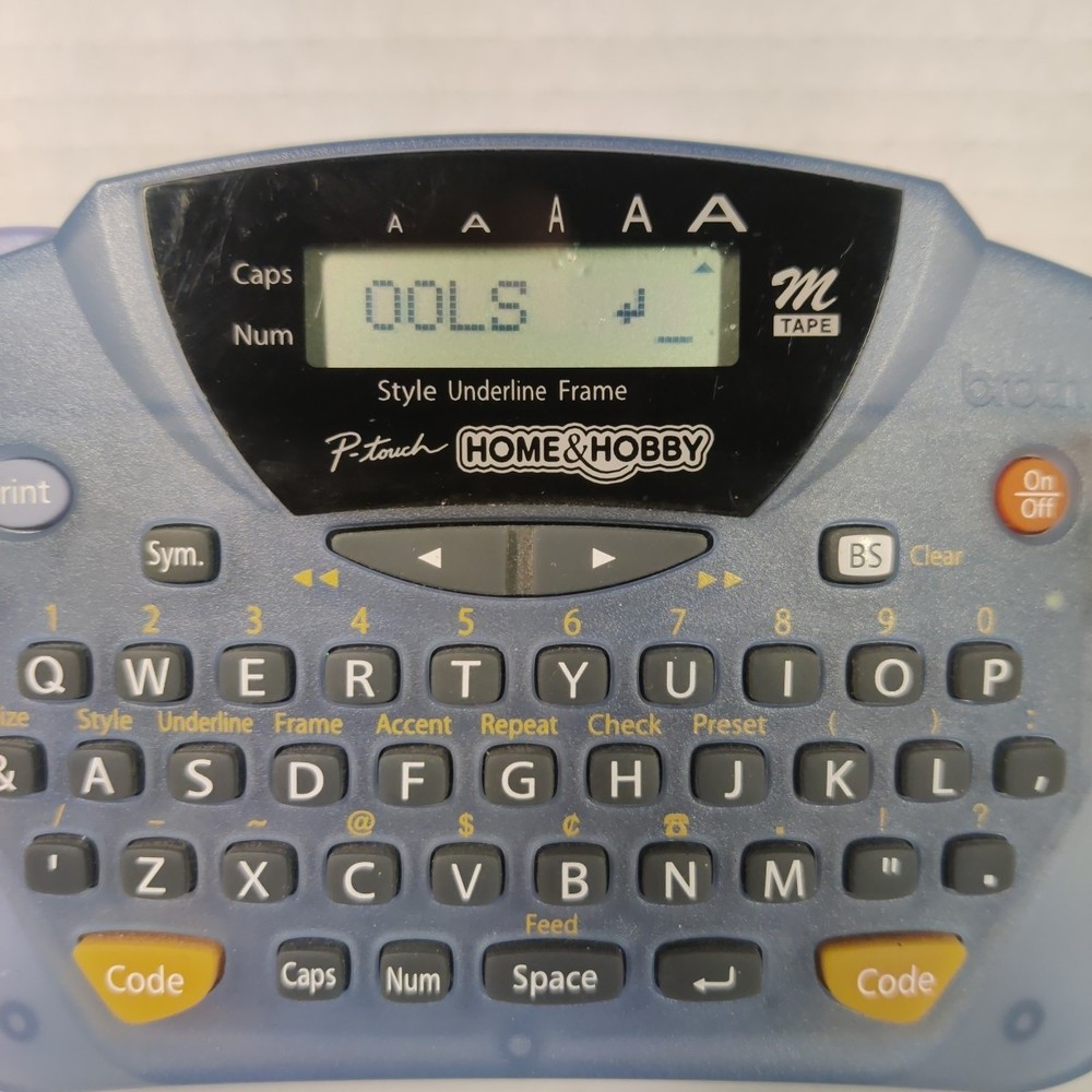 Brother PT65 P-Touch Handheld Label Maker with LCD Screen Tested and Working