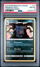 2019 POKEMON SUN & MOON UNBROKEN BONDS #117 GRENINJA-HOLO PSA 8 on eBay