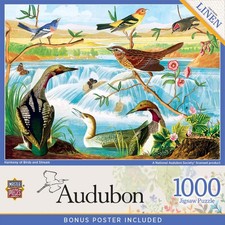 Audubon 1000-Piece Jigsaw Puzzle   Birds  Stream
