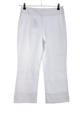 GINGER High-Waist Hose Damen Hose Gr. DE 34 weiß Casual-Look