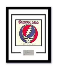 Grateful Dead Jerry Garcia Autographed 11x14 Framed Photo Steal Your Face ACOA