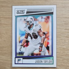 Panini 2022 Score Base Set Jason Taylor Miami Dolphins NFL Football Card #279