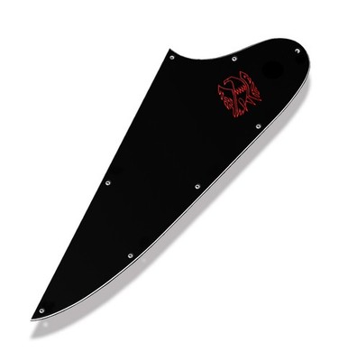 Black 3 Ply Pickguard for Epiphone 1963 Firebird I 1 + Firebird Emblem Decal
