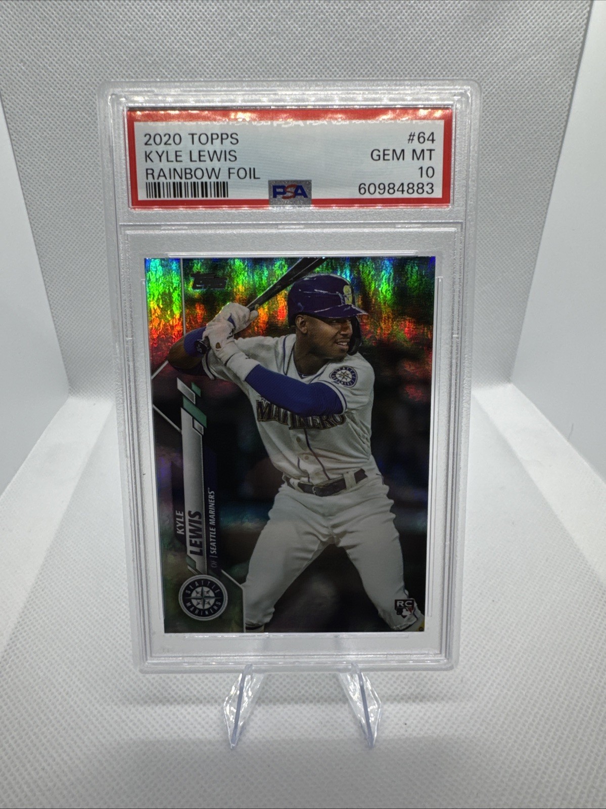 2020 Topps - Kyle Lewis #64 Rainbow Foil (RC)