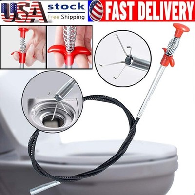 1PC Four Claws Pipe Unblocker Drain Cleaner Hair Clog Remover Bathroom Tool