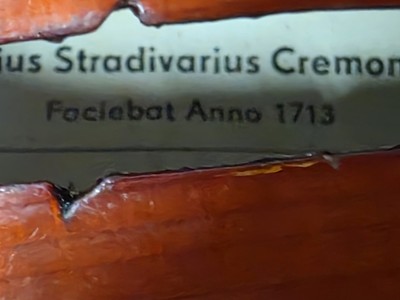 Rare 7/8 size Antonius Stradivarius Violin cremonensis 1713 Czech