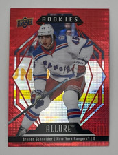 2022-23 Upper Deck Allure BRADEN SCHNEIDER Red Rainbow Rookie New York Rangers 