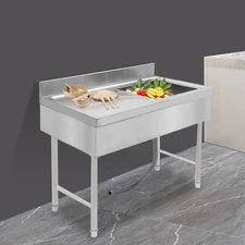 Freestanding Stainless Steel Sink Commercial Restaurant Sink Outdoor Sink