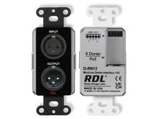 RDL DB-RN12 Dante Mic/Line Interface 1x2 PoE AES67