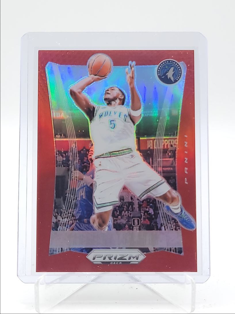ANTHONY EDWARDS 2023-24 PANINI PRIZM DECA RED TIMBERWOLVES /199 Q0398