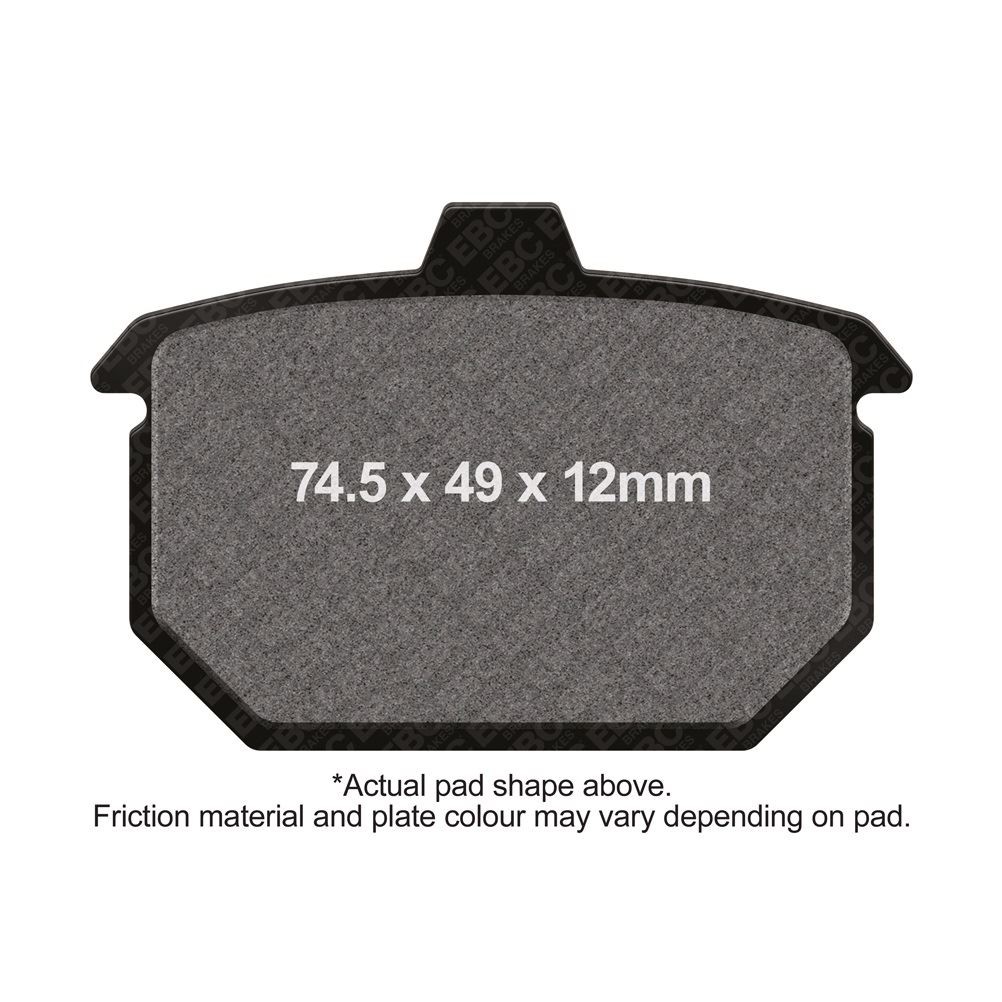 EBC Brake Pads DMX Rear Right for Harley Dyna FXLR Twin Girling Caliper 1982-83