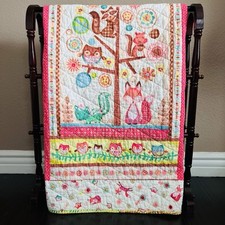 50  x35  New Handmade Cotton Kids Quilt.