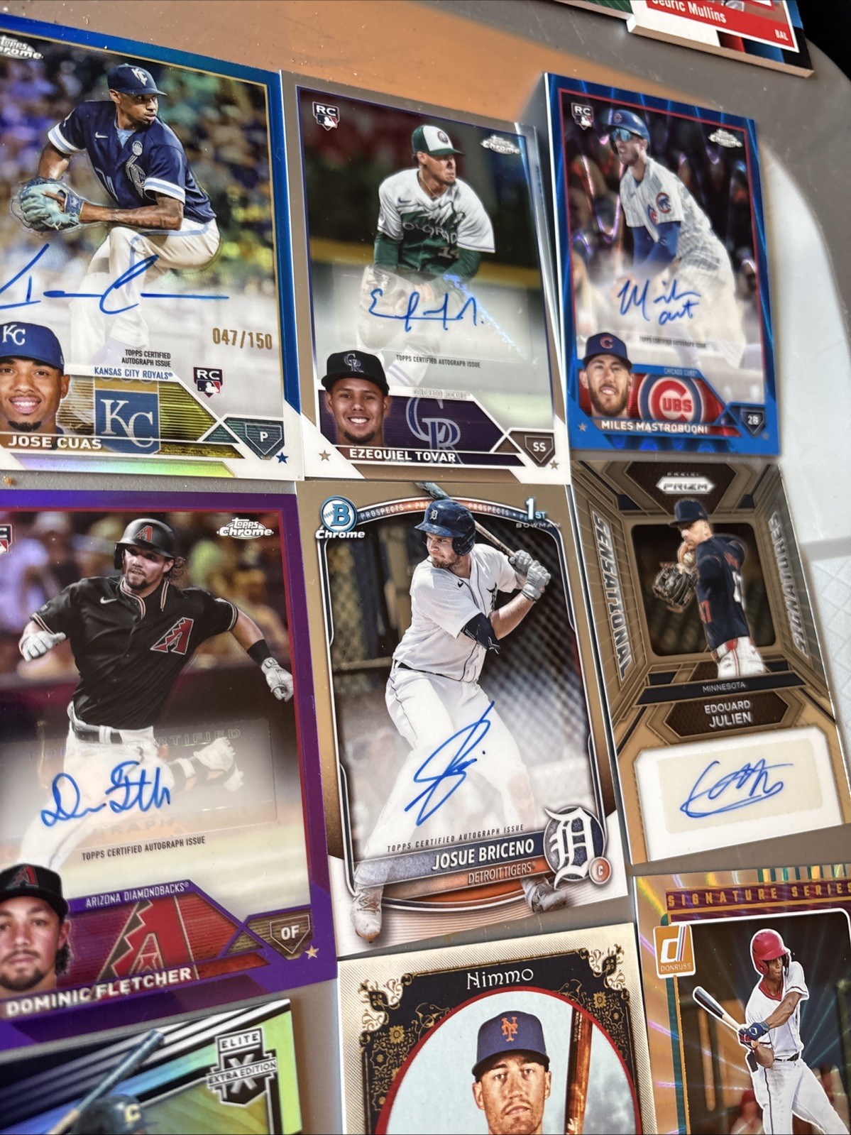 Huge Auto And Game Used Lot Baseball view 12