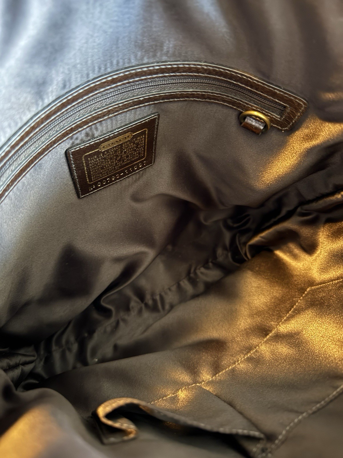 Coach Camilla Python Embossed Leather Bag #11007 - image 6