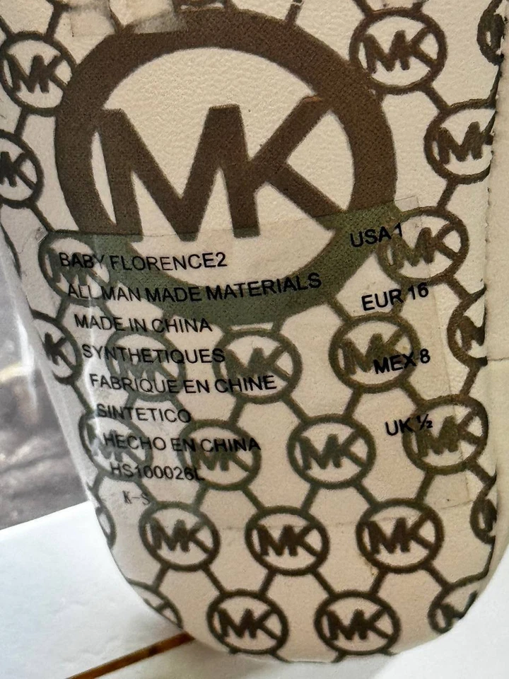 Zapatillas altas Michael Kors Baby Florence2 doradas - Talla US 1 gamuza - Nuevas Foto 4 de 4