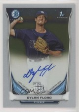 2014 Bowman Prospect Auto Chrome Dylan Floro #BCAP-DF Auto 6f8