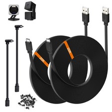 2-Pack 20ft Power Extension Cable Compatible with Wyze Cam v4,Wyze Cam Pan v3...