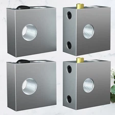 4pcs 3d Printer Heating Block 3d Printer Heater Block (Silver) 3d Printer Parts