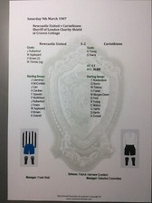 1907 Sheriff of London Charity Shield Newcastle United v Corinthians matchsheet