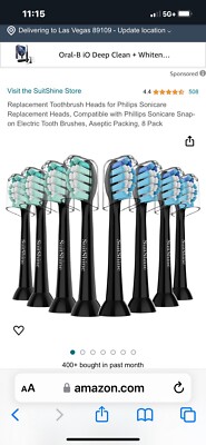 8 Pack Suitshine Phillips Sonicare Toothbrush Replacement Heads Free Shipping