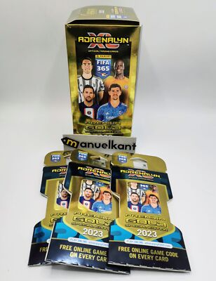 Fifa 365 Adrenalyn XL 2023 Premium Gold 10 Packets Card Panini Box Special E...