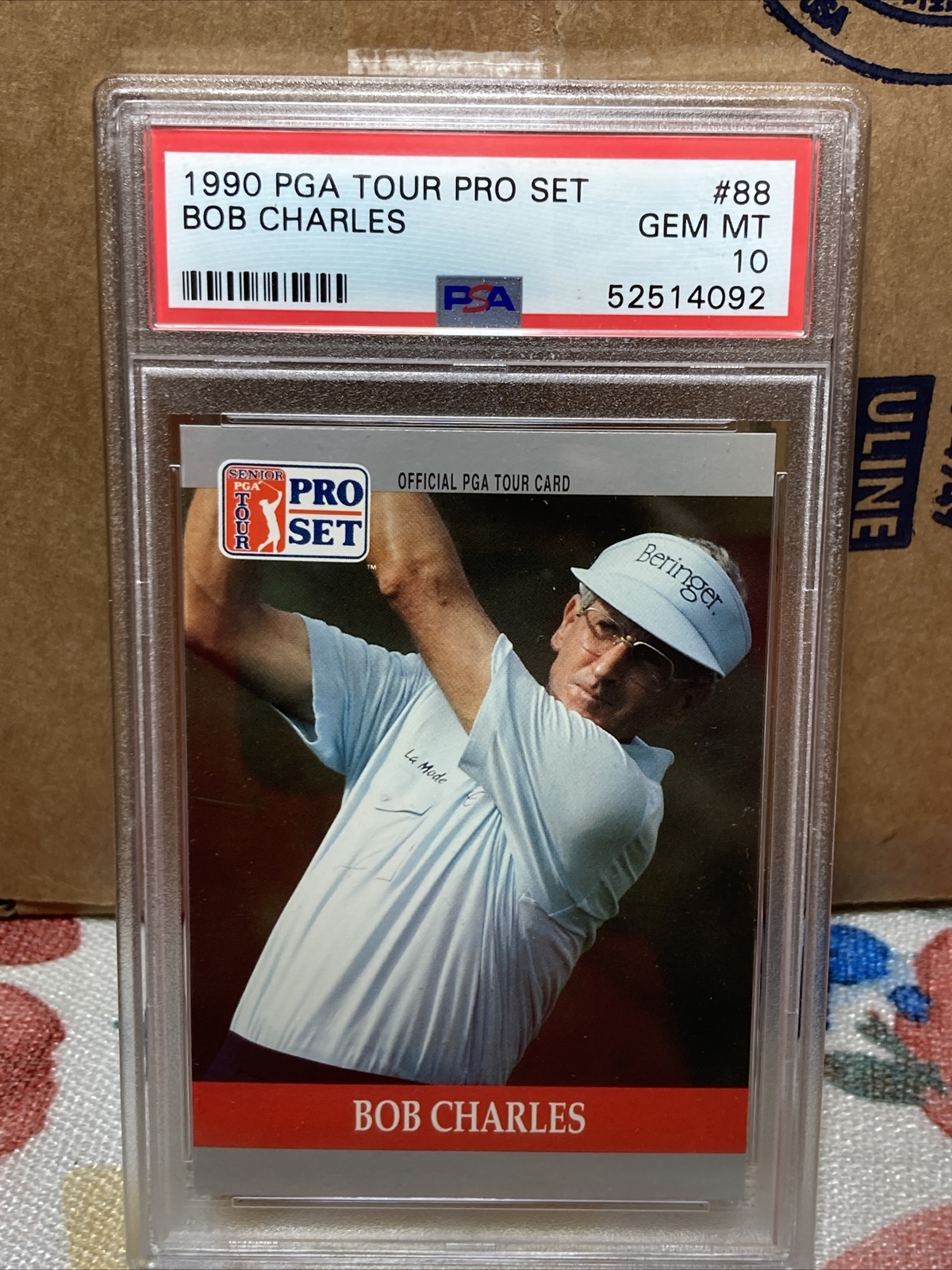 1990 PGA Tour Pro Set #88 Bob Charles Psa 10 Rare Population 11