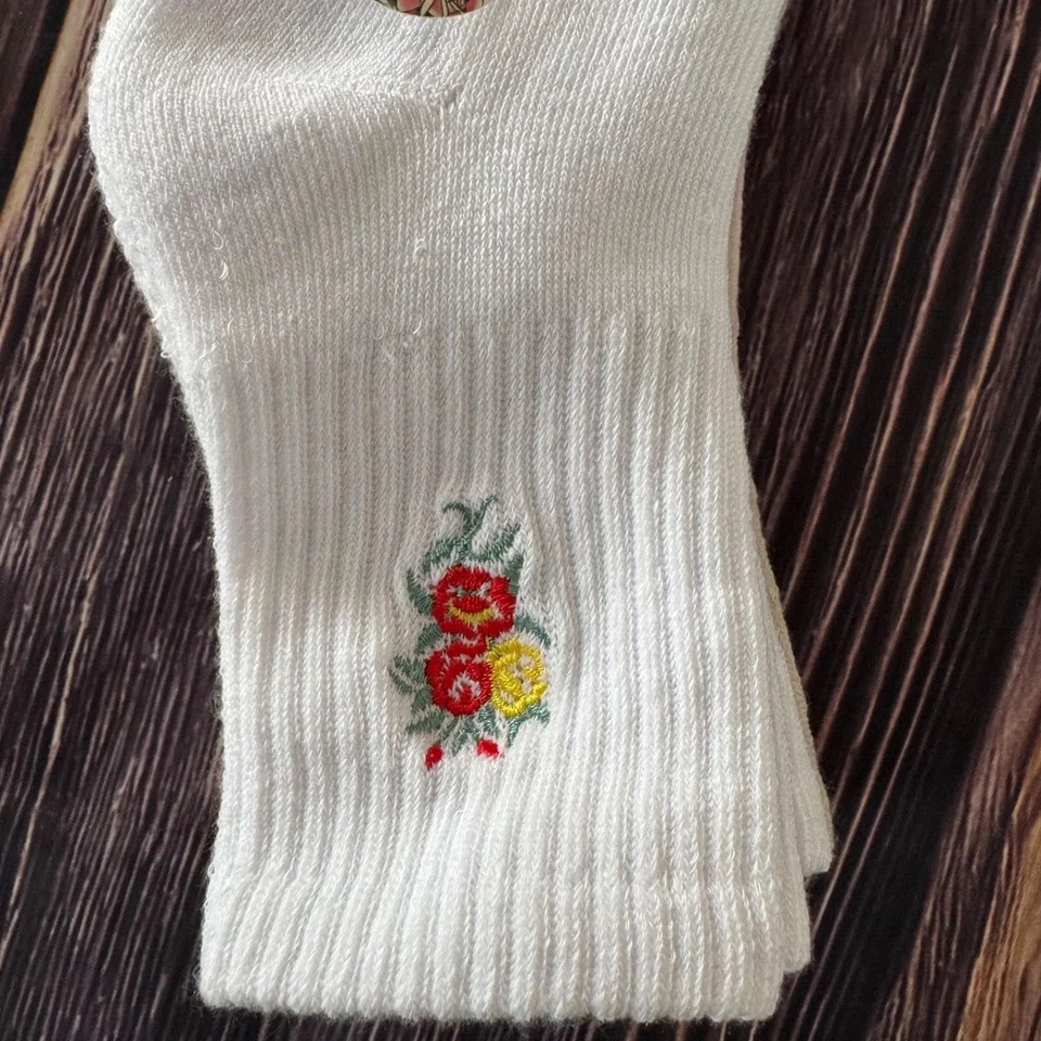 Ed Hardy Mujer 5 Pares Moda Acolchado Medio Crew Calcetines Zapato 4-10 Flor Foto 4 de 4