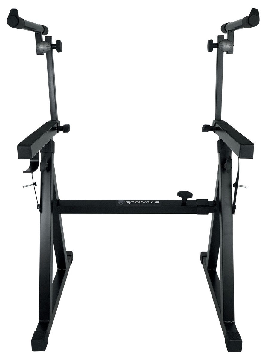 Rockville Z55 Z-Style 2-Tier Keyboard Stand+Bag Fits Korg Kronos