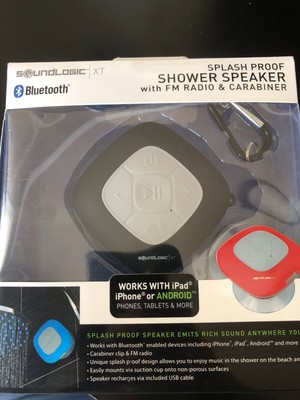 soundlogic xt bluetooth shower speaker