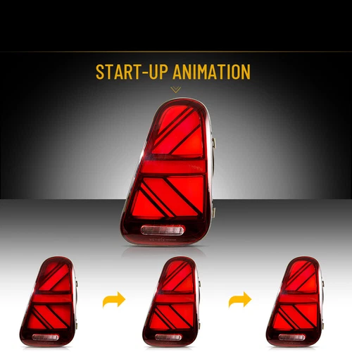 LED Red Tail Lights For 2001-06 BMW Mini Cooper R50 R52 R53 Rear Lamps w/Startup - Picture 6 of 18