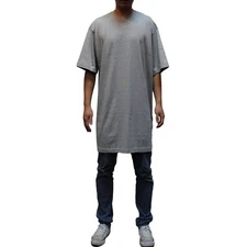 Big and Tall TEE Men Heavy Weight Plain S/S T-shirts Crew Neck Solid 2 pack 