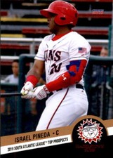 2019 South Atlantic League Top Prospects 16 Israel Pineda Maracay Venezuela Card