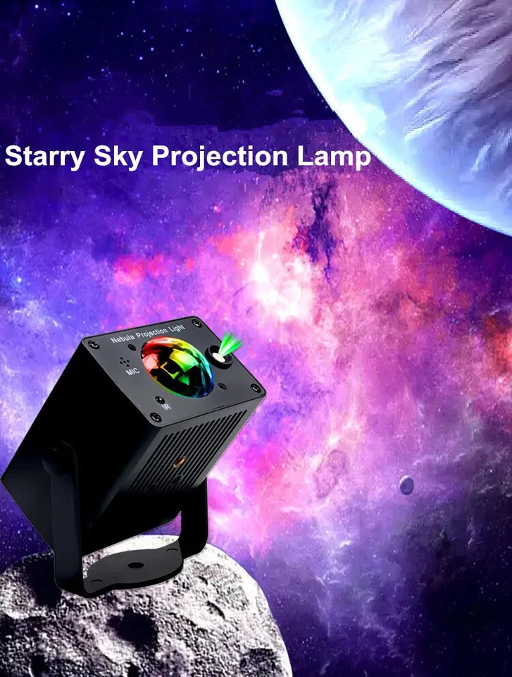 Remote Ocean Wave Nebula LED Laser Star Projector Light DJ Birthday Party Light - Image 4 of 4
