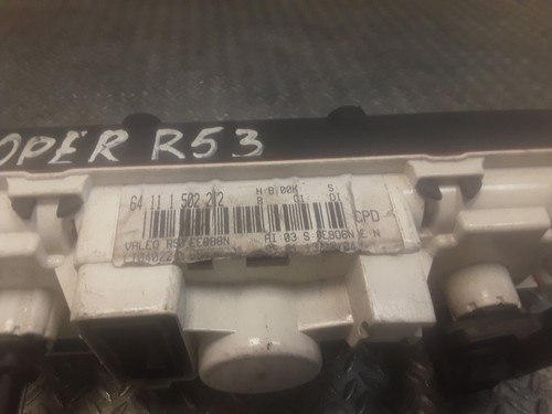 MINI COOPER R50 R53 Heater Climate Control switch panel unit 1502212 - Picture 4 of 4