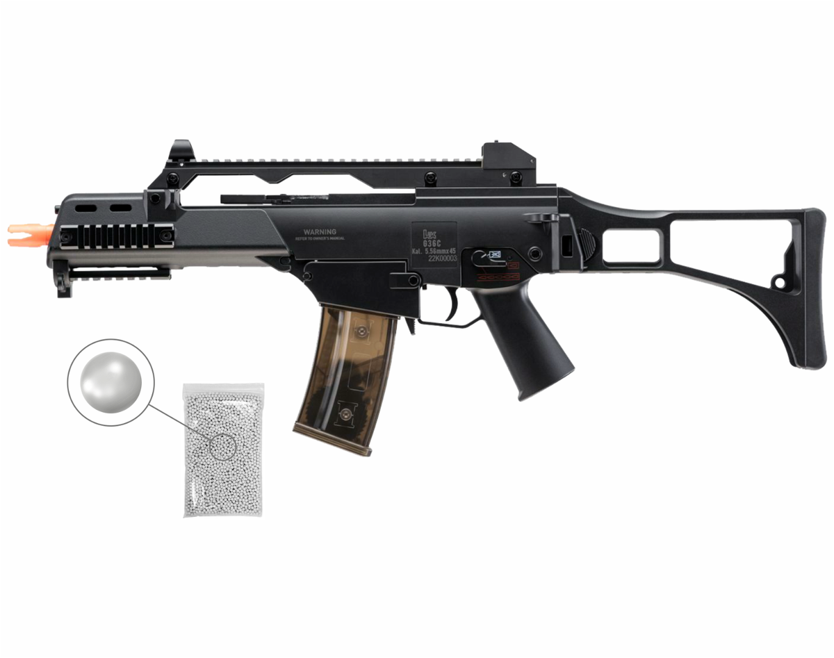 トイガン BATON G36C CO2 Umarex HK G36C Eyetrace AEG 6mm Airsoft Rifle 2262090 with Pack of