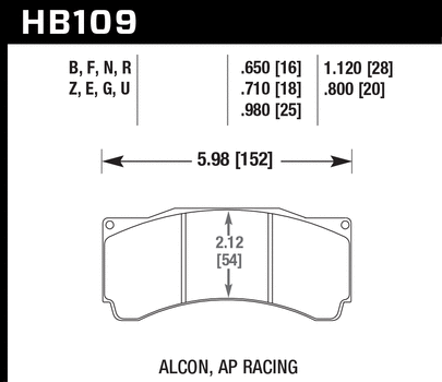 Hawk Disc Brake Pad achat / HB109U.710