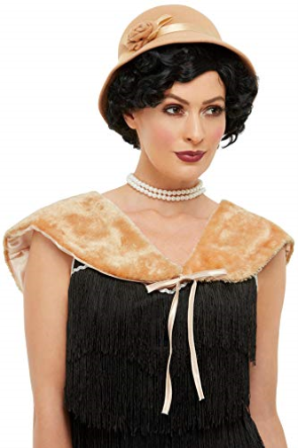 20s Cream Hat and Stole 1920s Flapper 