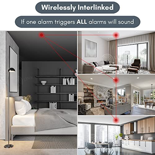 Wireless Interlinked Smoke, Heat & Carbon Monoxide Alarm Bundle