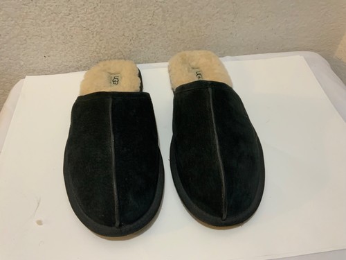 Zapatillas UGG Scuff para Hombres 12 Negras Mula Forradas de Piel de Oveja Puntera Dividida Gamuza 5776 - Imagen 2 de 13