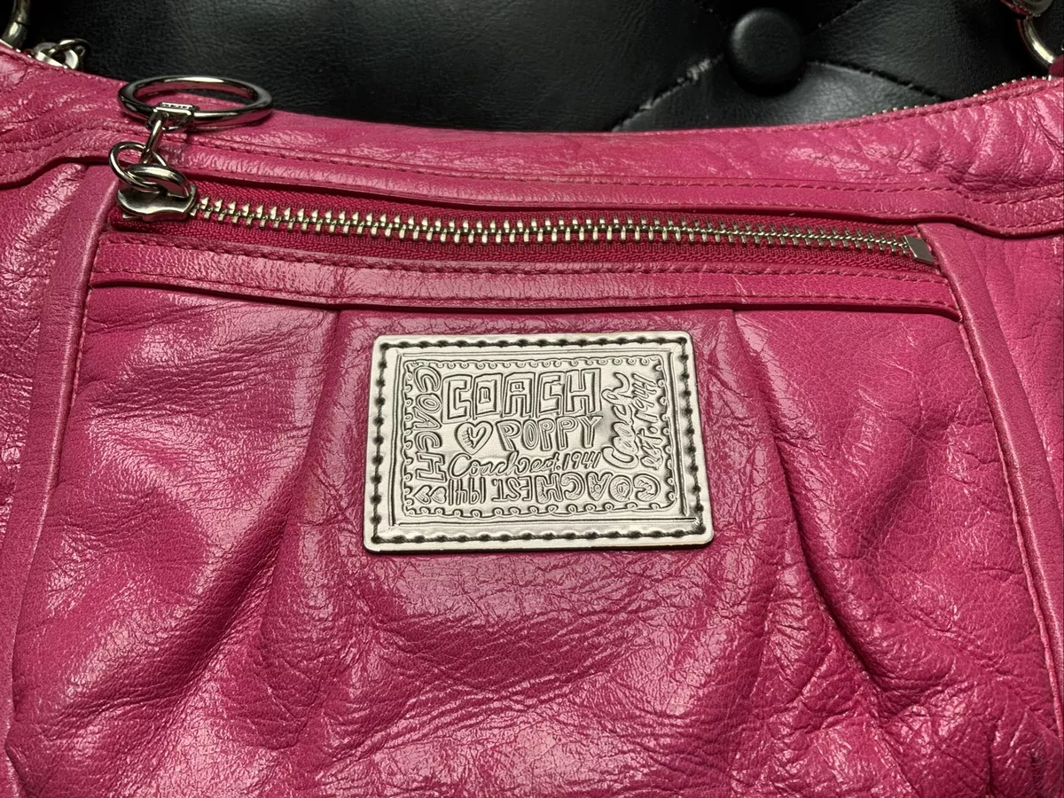 Coach Poppy Pink Leather Handbag No. M0968-14559 Coach Poppy Pink Leather Handbag No. M0968-14559