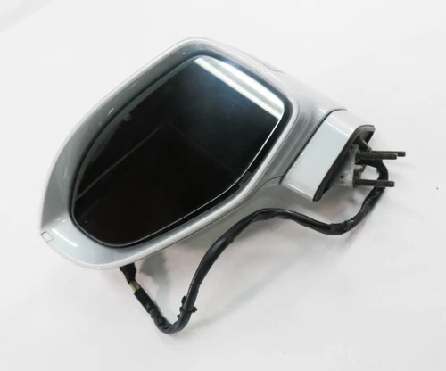 12-18 AUDI A7 (C7 4G8) LEFT - PFOLD BLIND SPOT LANE ASSIST DOOR MIRROR (SILVER)