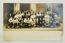 ANTIQUE ~ Group Class Photo - Early 20th Century - Post Card/Unposted
