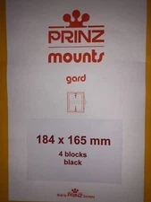 PRINZ STAMP MOUNTS 184/165  ***WE ARE A VETERAN SUPPORTIVE BUSINESS***