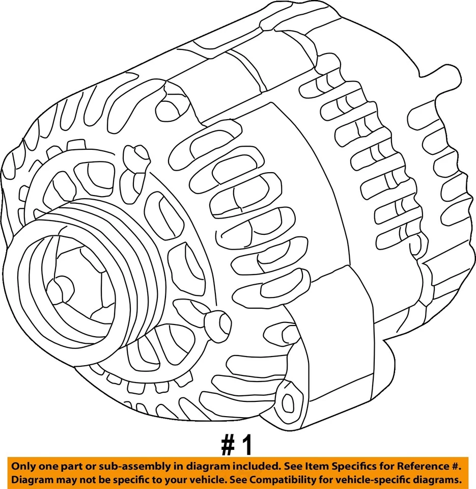 Used Alternator fits: 2000 Gmc Yukon xl 1500 130 amp opt KG8 ID 10480390 Grade A Foto 4 de 4