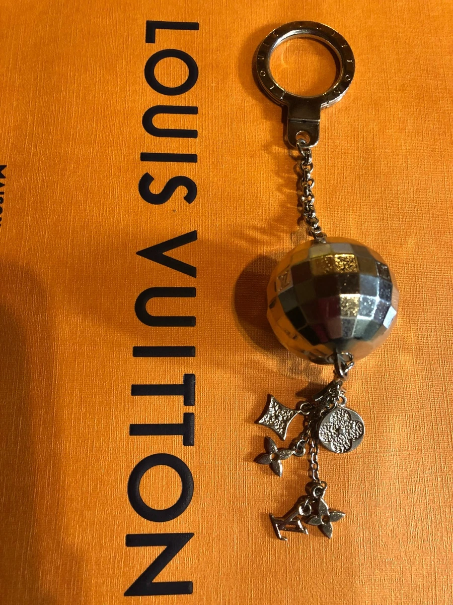 LOUIS VUITTON Bag charm key holder ring chain AUTH Porto cle