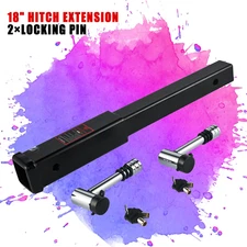 Trailer Hitch Extension 18" Solid Trailer Extender 5000 lbs with 5/8" Hitch Lock
