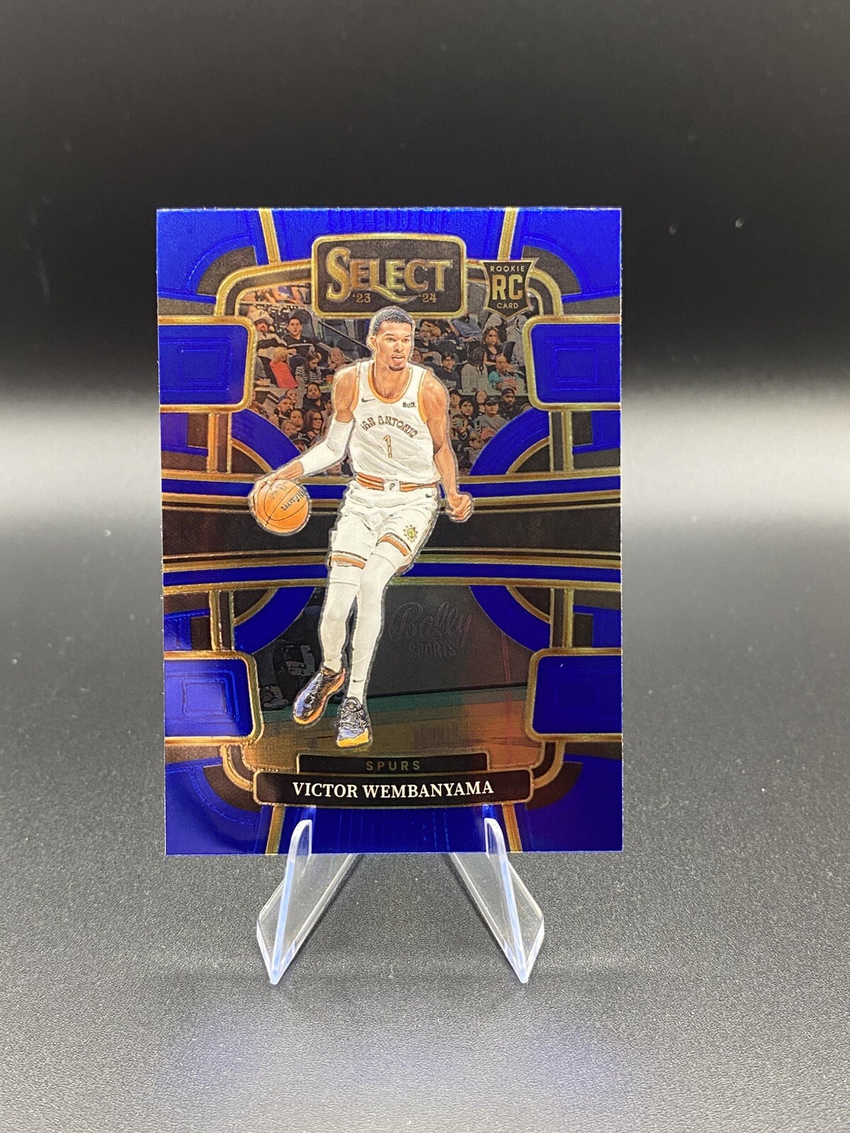 2023-24 Panini Select Concourse Blue Prizm #87 Victor Wembanyama (RC)