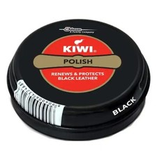 KIWI Shoe Polish Black Boot Care Shiner Black Metal Parade Shine