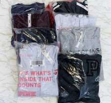 Victoria's Secret PINK Ivy Fleece Campus Full-Zip Hoodie XS Wild Rose Black NWT